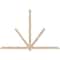 Ekena Millwork Kennewick Smooth Timber Gable Bracket, Douglas Fir, 96"W x 64"H x 1 1/2"D x 3 1/2"F, 16/12 Pitch GBW096X64X0204KEN00SDF - alternate 1